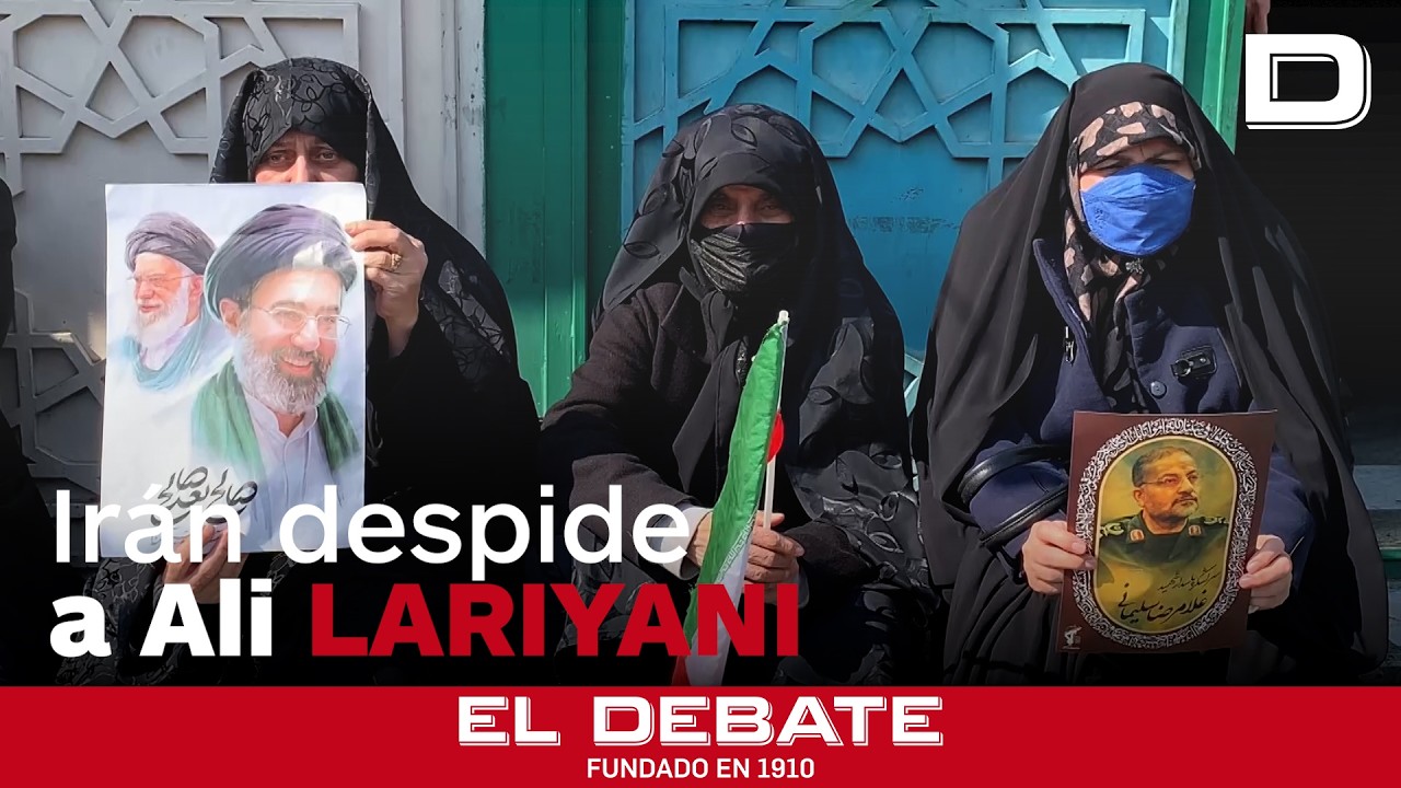 Irán despide a Ali Lariyani al grito de «muerte a EE.UU., muerte a Israel»