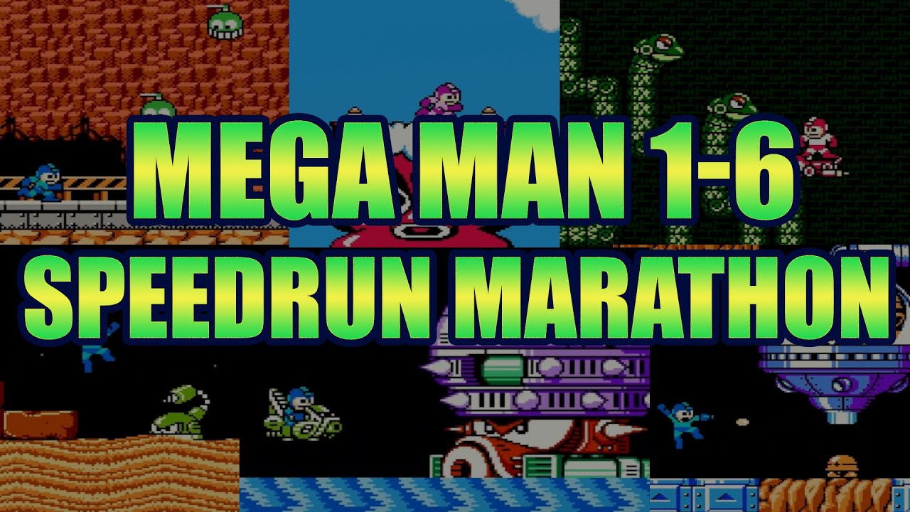 Mega Man 1-6 Speedrun Marathon