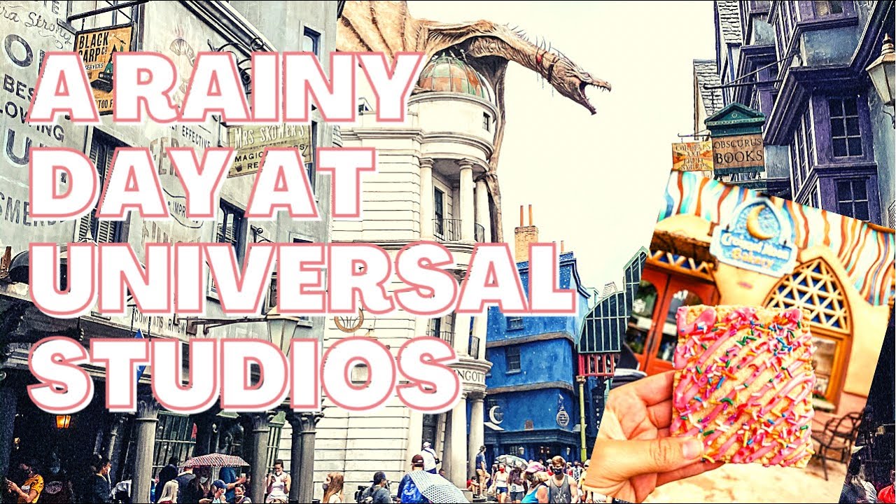A RAINY DAY AT UNIVERSAL STUDIOS + walking around the new Universal CityWalk store!