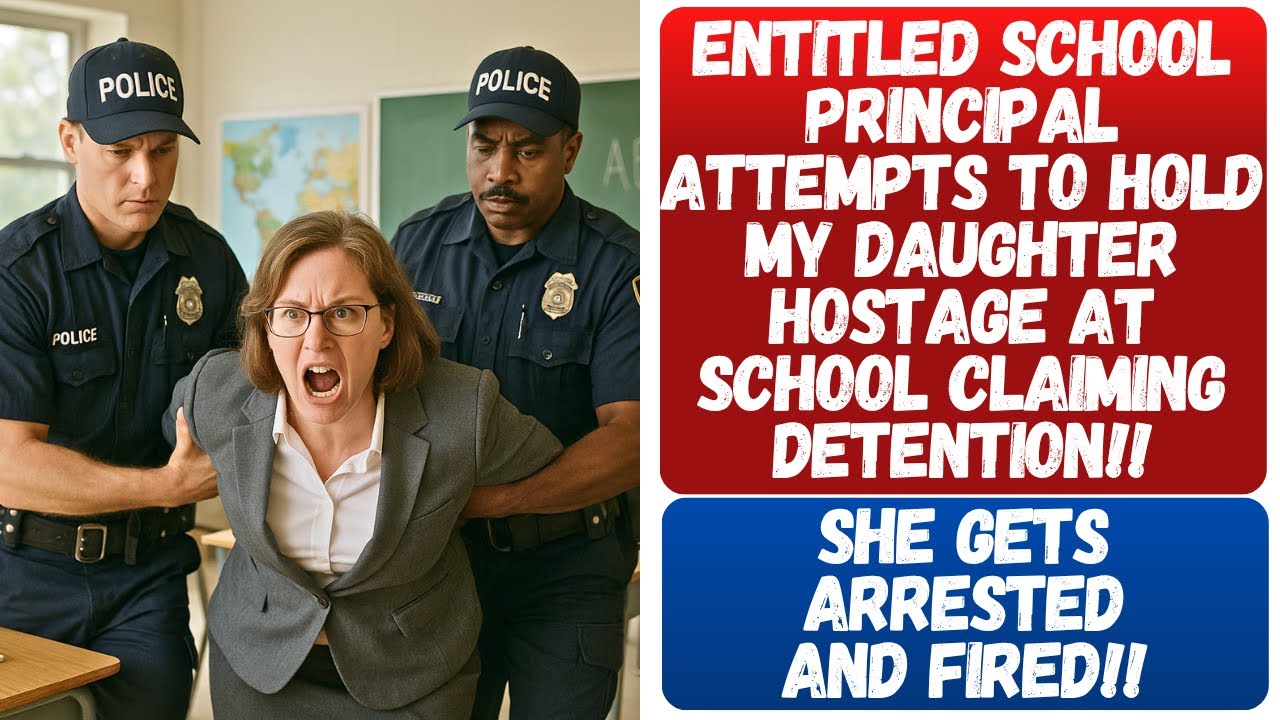 ENTITLED PRINCIPAL REFUSES TO LET MY DAUGHTER LEAVE WITH ME & KEEPS HER AGAINST HER WILL! I CALL 911