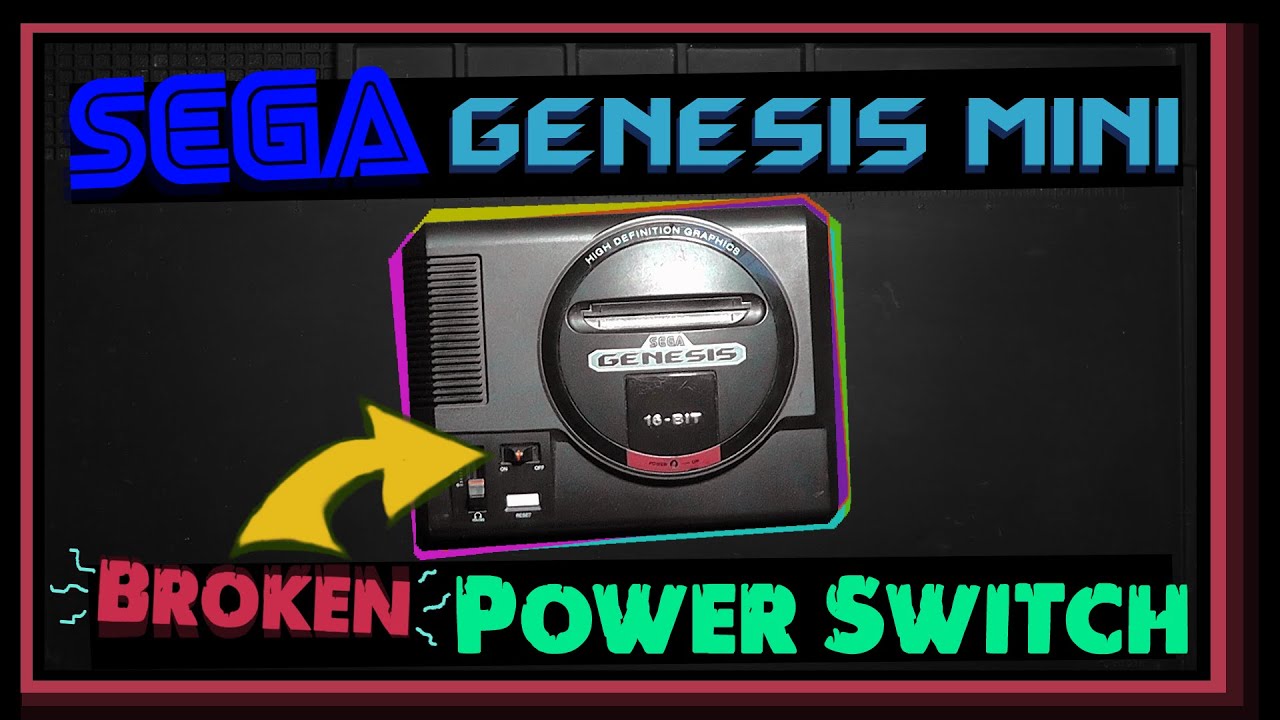 Sega Genesis Mini - (Ремонт сломанного выключателя питания)
