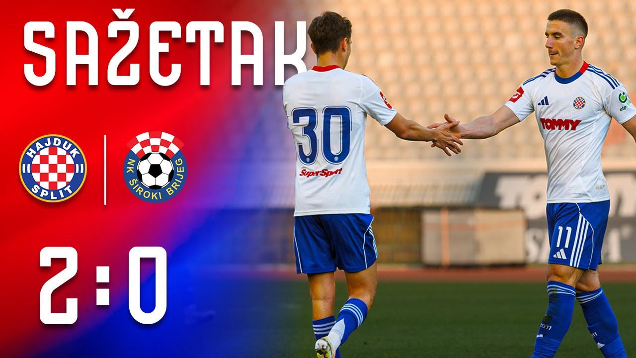 Sažetak | Hajduk 2️⃣-0️⃣ Široki Brijeg | Prijateljska utakmica 🔴🔵