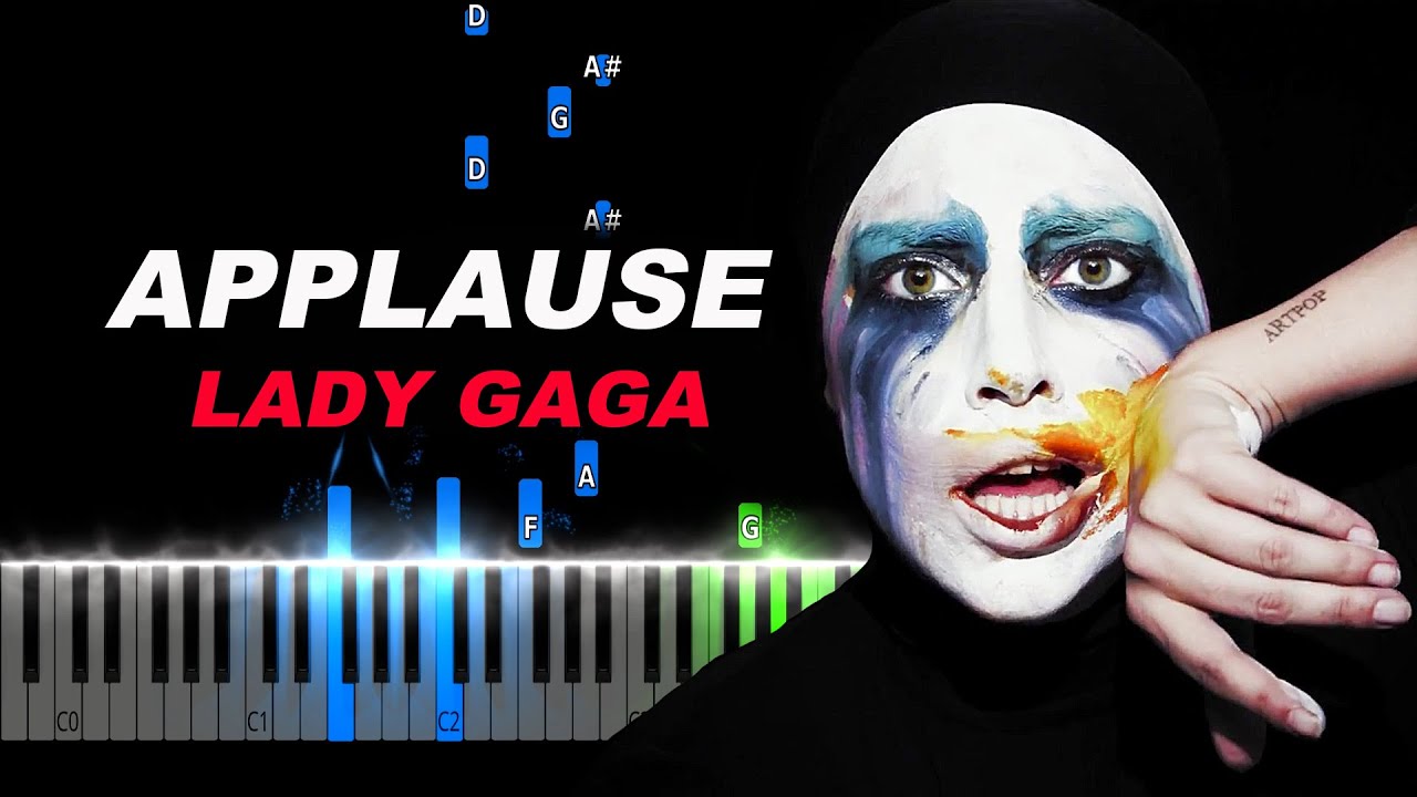 Lady Gaga - Applause Piano Tutorial