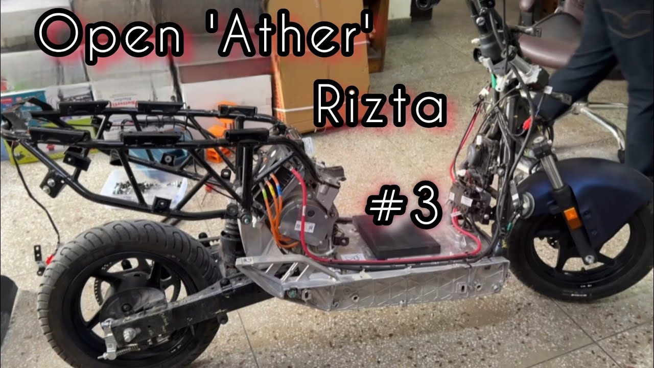 Disassemble, open  Ather Rizta Scooter (Part 3) - step by step.