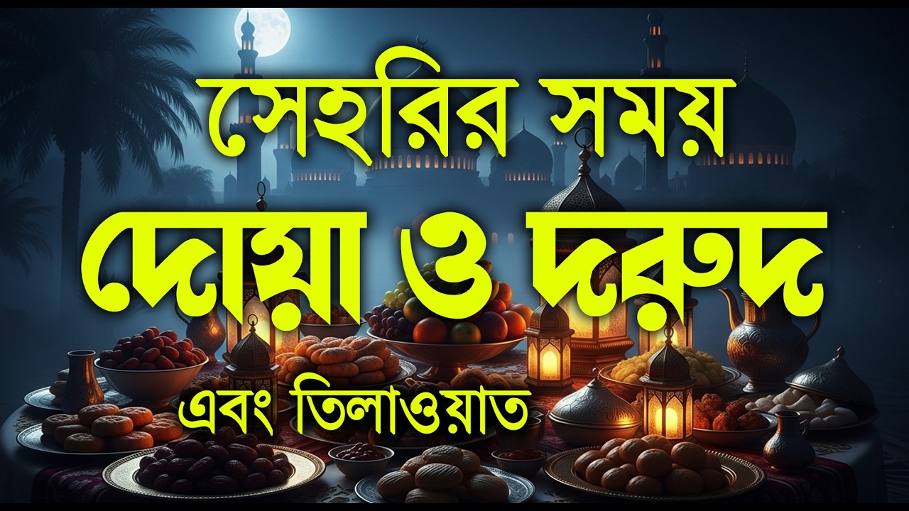 সেহরির সময় দোয়া ও দরুদ শরীফ ২০২৬ | Ramadan Dua & Durood BanglaRamadan Dua 2026 | #ramadan2026