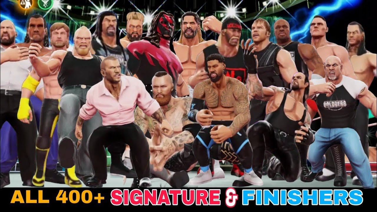 ВСЕ 400+ ФИРМЕННЫХ ПРИЕМОВ И ЗАВЕРШАЮЩИХ ПРИЕМОВ WWE MAYHEM 2026