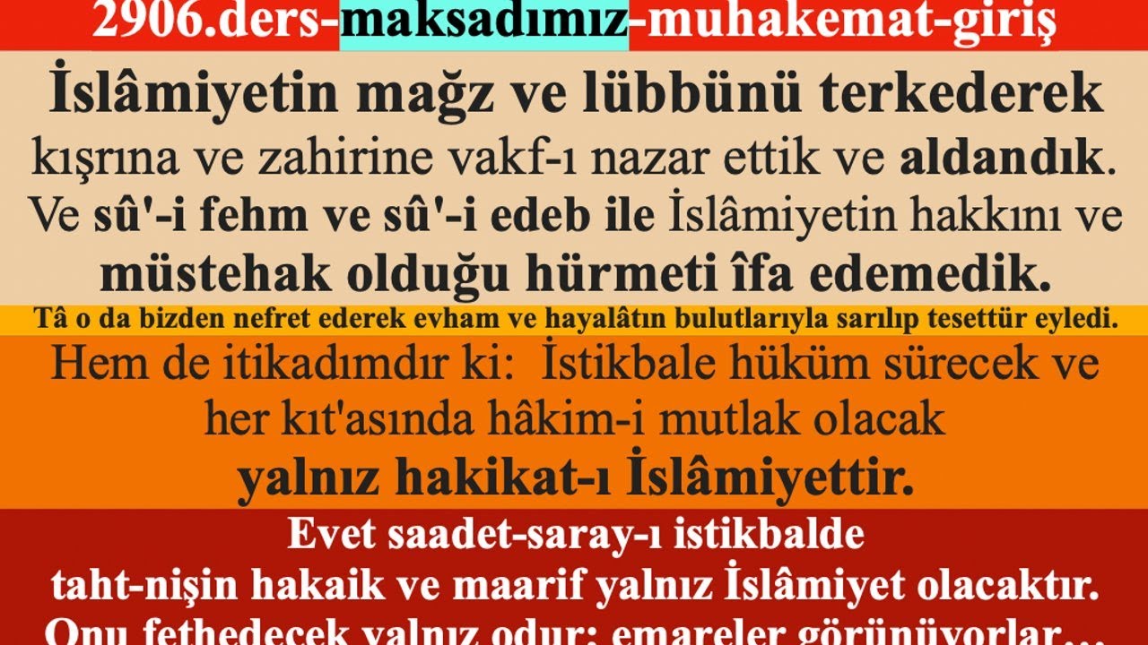 2906. ders - maksadımız-muhakemat-giriş
