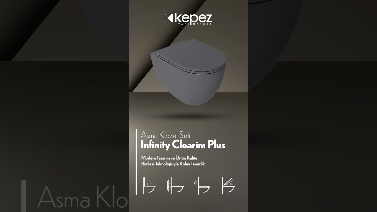 🚽 Bu Klozeti G&ouml;ren Banyosunu Yenilemek İstiyor! 😍 | Infinity Clearim Plus  #seramik #home