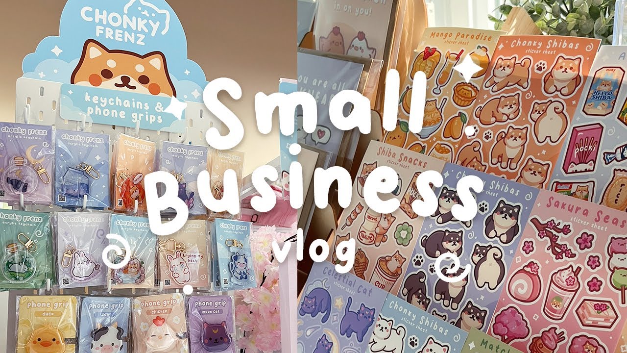 small business vlog ✧ packing orders, unboxing products, moving into my first retail store