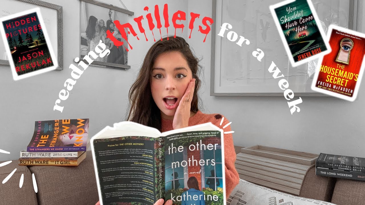 reading psychological THRILLERS for a week 👻🔪 | reading vlog