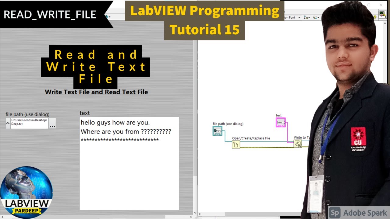 LabVIEW | Учебник 15 | Как читать и записывать текстовые файлы в LabVIEW | Программирование в Lab...