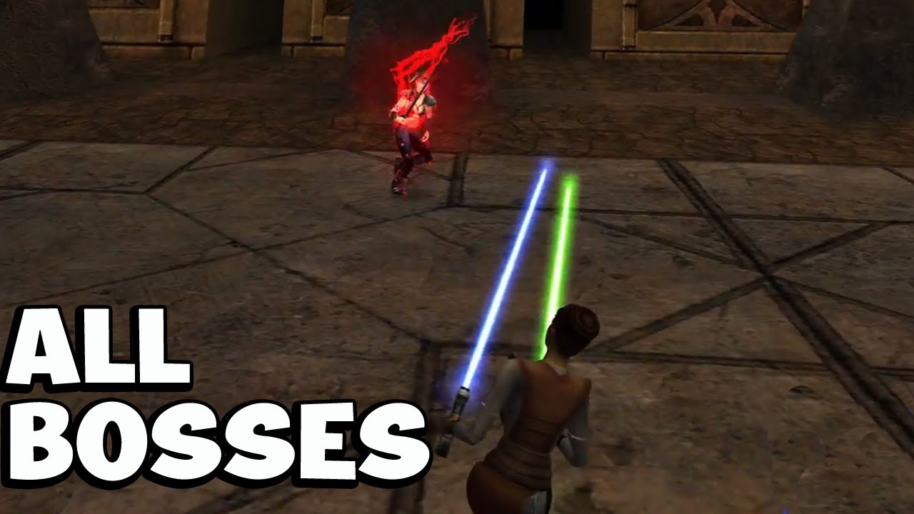 Star Wars Jedi Knight: Jedi Academy【ALL BOSSES】