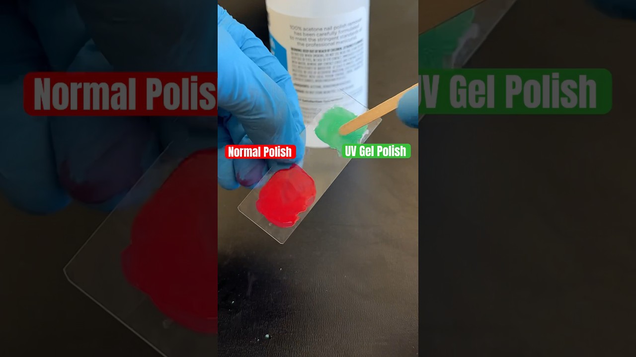 UV Turns Gel Nail Polish into Plexiglas!