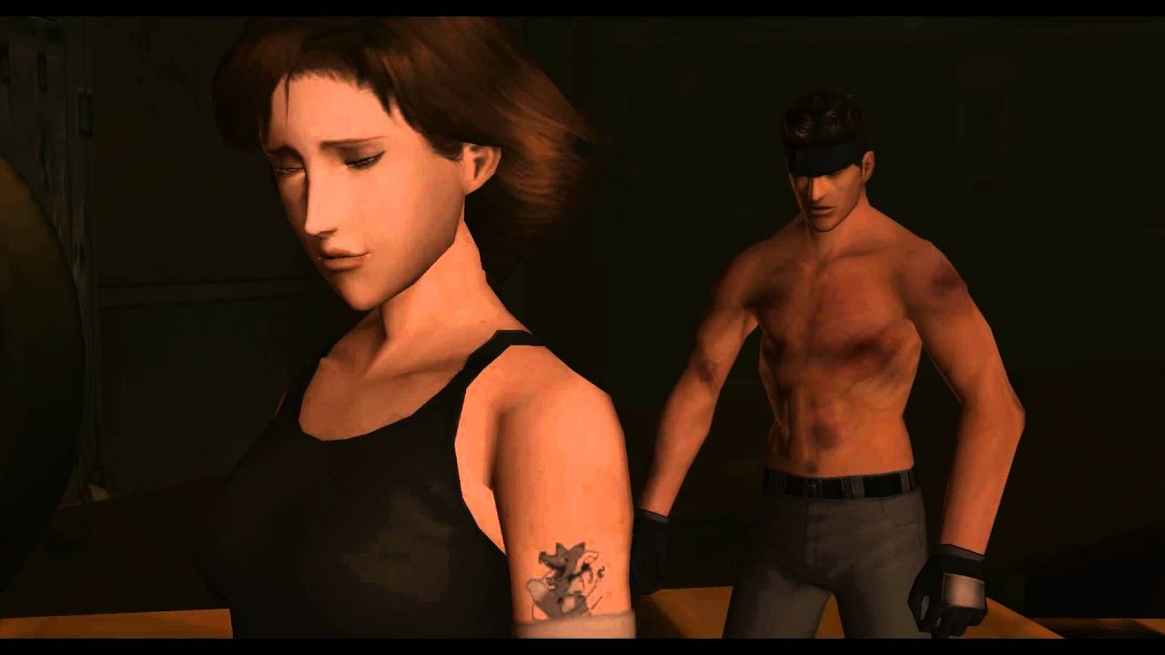 Metal Gear Solid The Twin Snakes - HD cutscenes part 22 - Saving Meryl