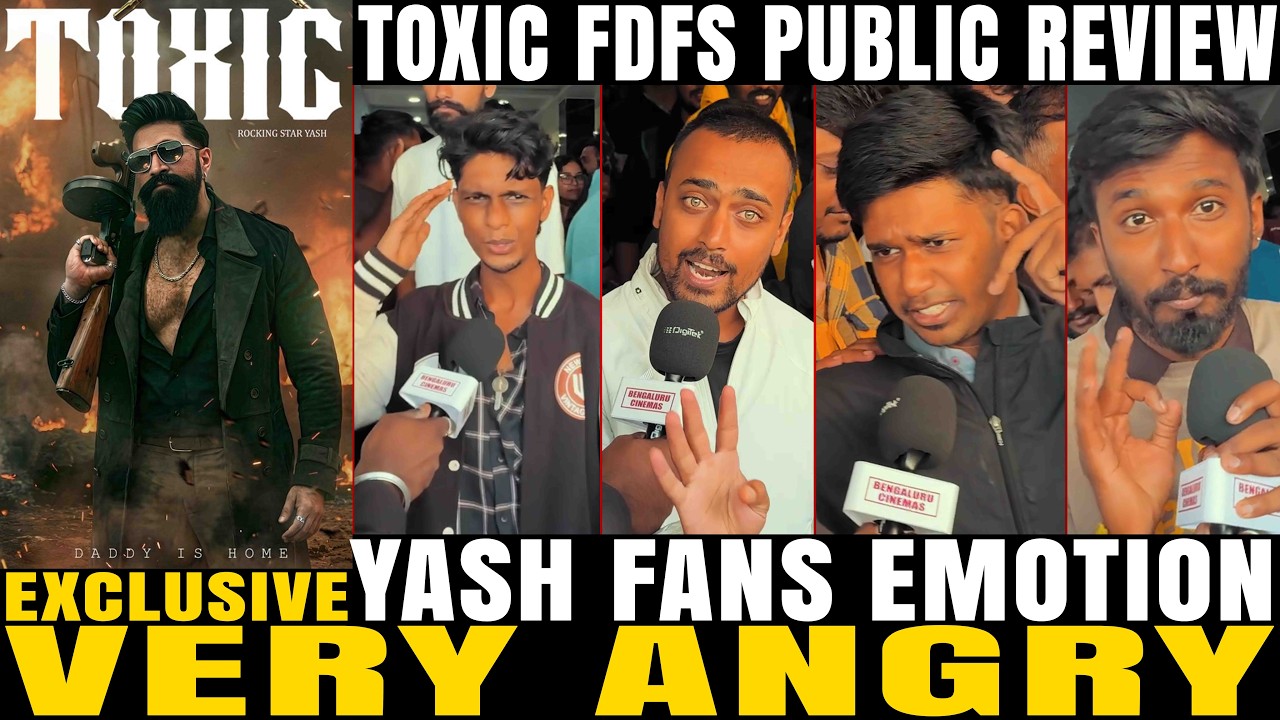🔥 TOXIC FDFS PUBLIC REVIEW  Mass Yash Fans Reaction  Bengaluru Mukunda Theatre