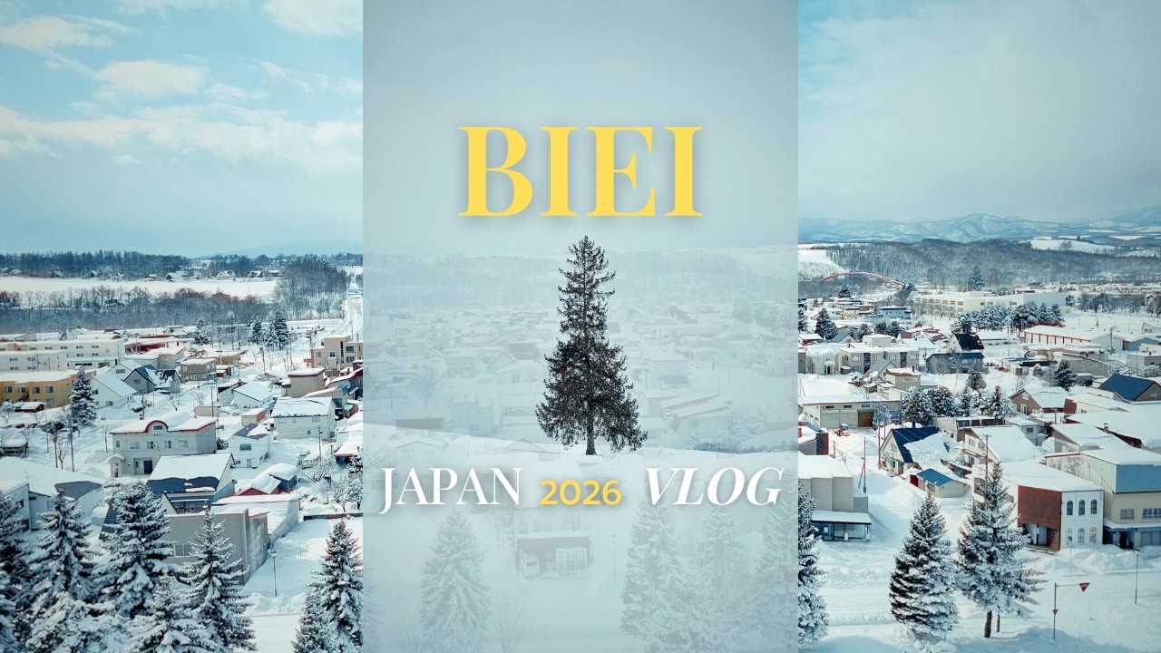 BIEI, HOKKAIDO ❄️ Blue Pond & Christmas Tree | Japan Vlog 2026