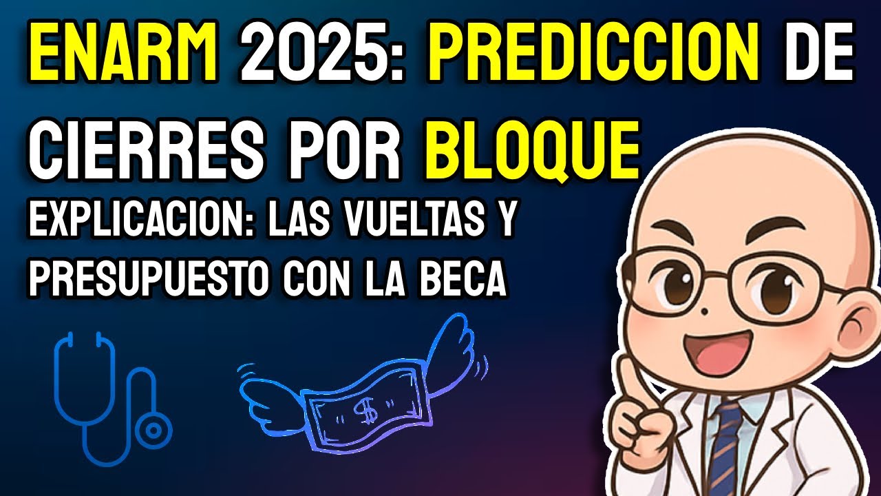 16/10🧠 ENARM 2025: Predicción📈 Cierres por Bloque + Las Vueltas y el Presupuesto de Residente 💸