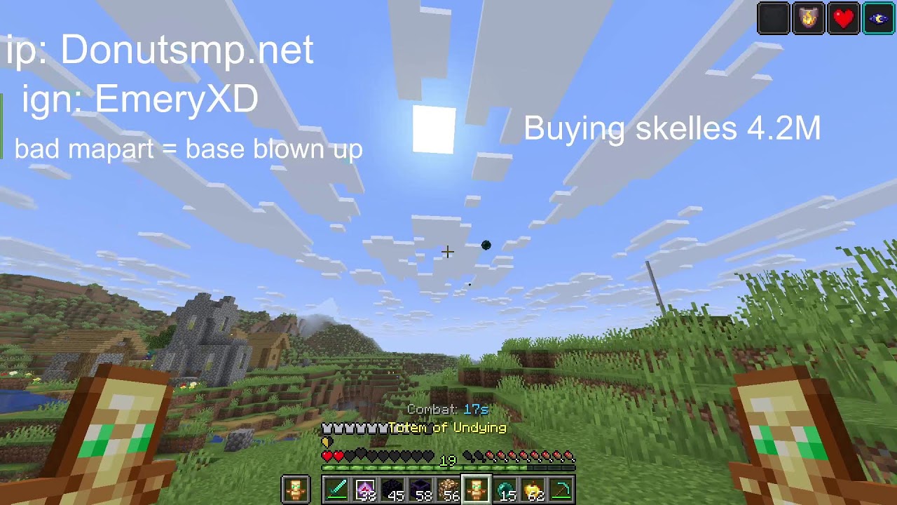 Donutsmp live rating your bases 10-100M per 10M bounty