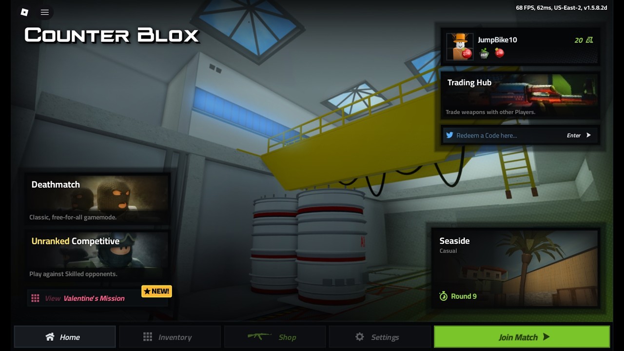 New Counter Blox Valentine Update + Some Gameplay