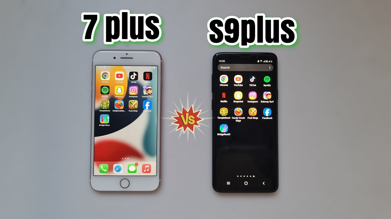 iPhone 7 Plus vs Galaxy S9 Plus Speed Test!