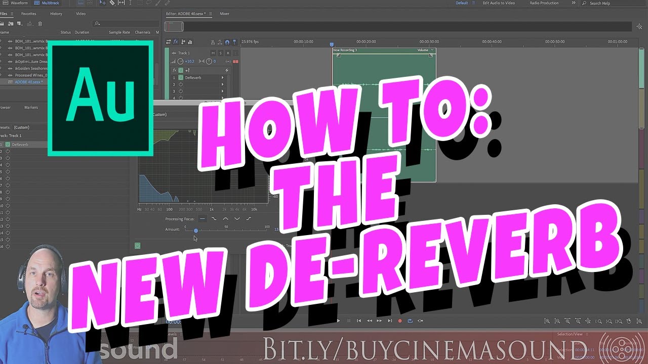 Adobe Audition How To: The New DeReverb!
