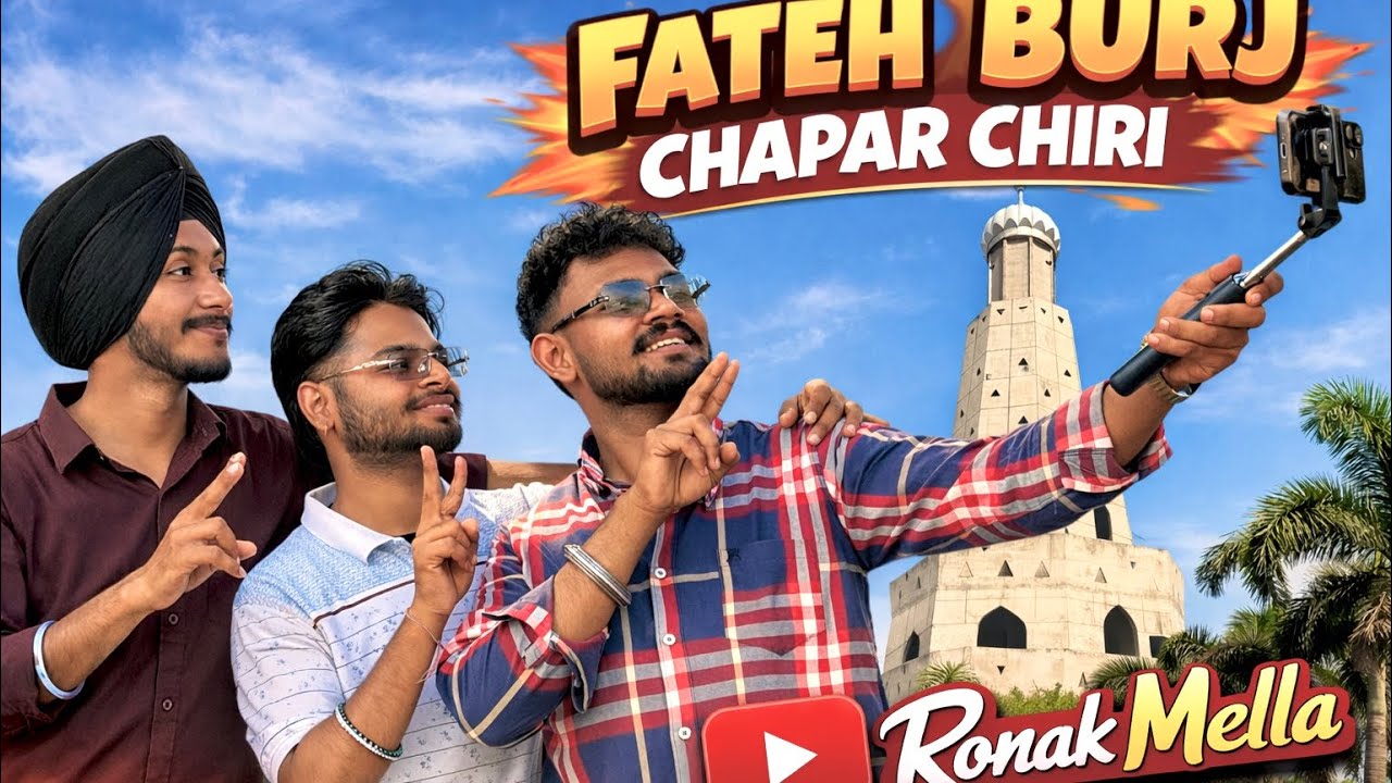 Exploring Fateh Burj 🏰Chapar Chiri | Baba Banda Singh Bahadur 🪯| Ronak Mella Vlog 