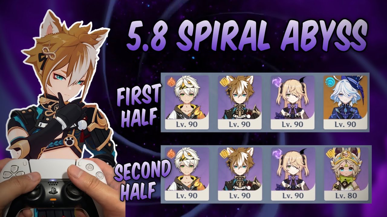 5.8 Spiral Abyss Floor 12 with Machine Gun Gorou - Genshin Impact