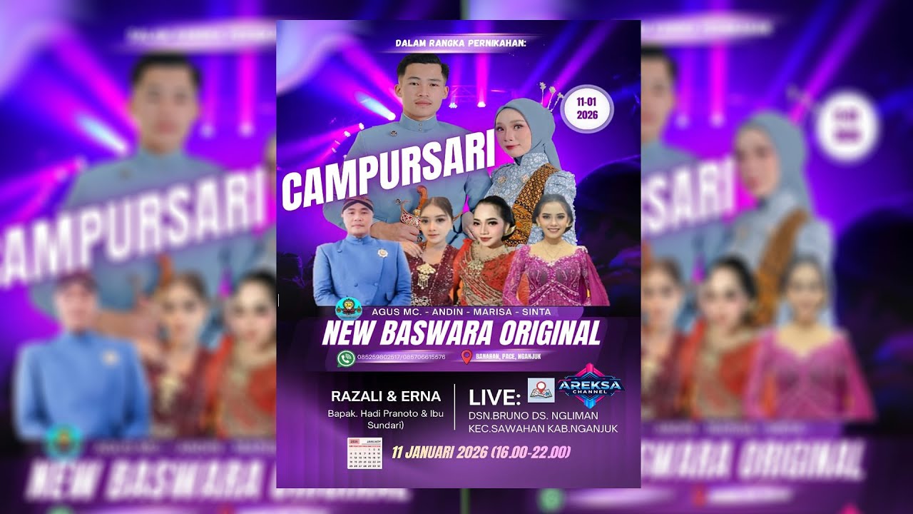 🔴 [LIVE] The Wedding Of Razali & Erna II Bruno - Ngliman - Sawahan
