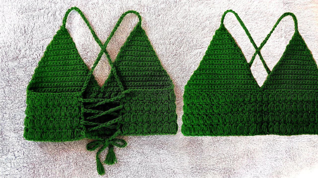 Crochet Bralette - CROCHET BRALETTE TOP | DIY top | by INDI DIY