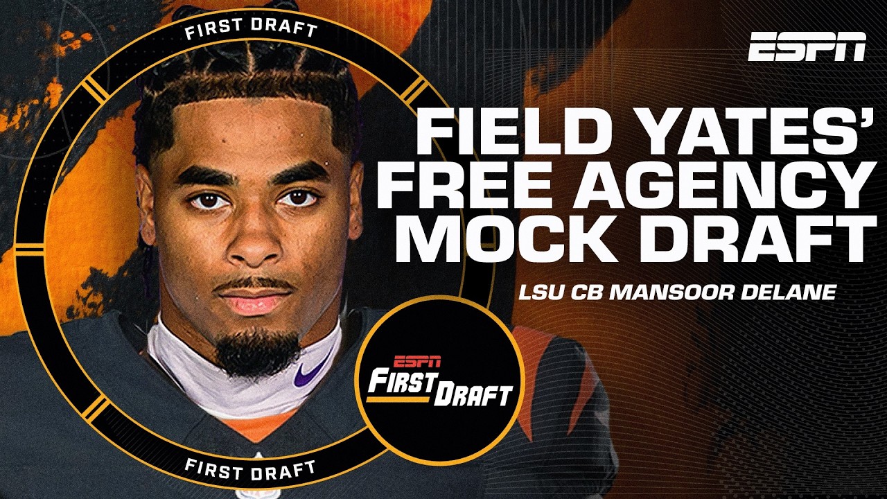 🚨FIELD YATES' FREE AGENCY MOCK DRAFT🚨 w/Mel Kiper & Greeny! | First Draft🏈