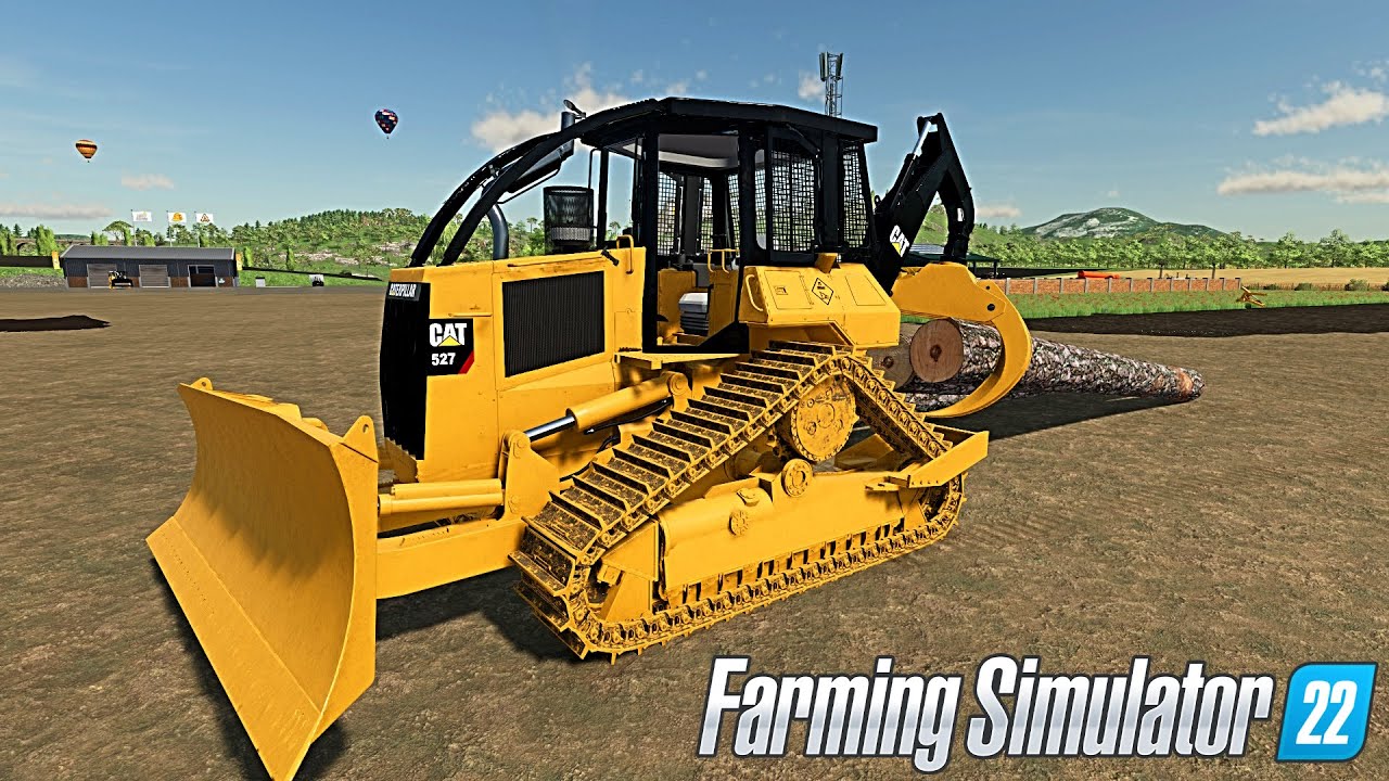 FS22 🚧 CAT 527 Track Skidder 🚧 Farming Simulator 22 Mods