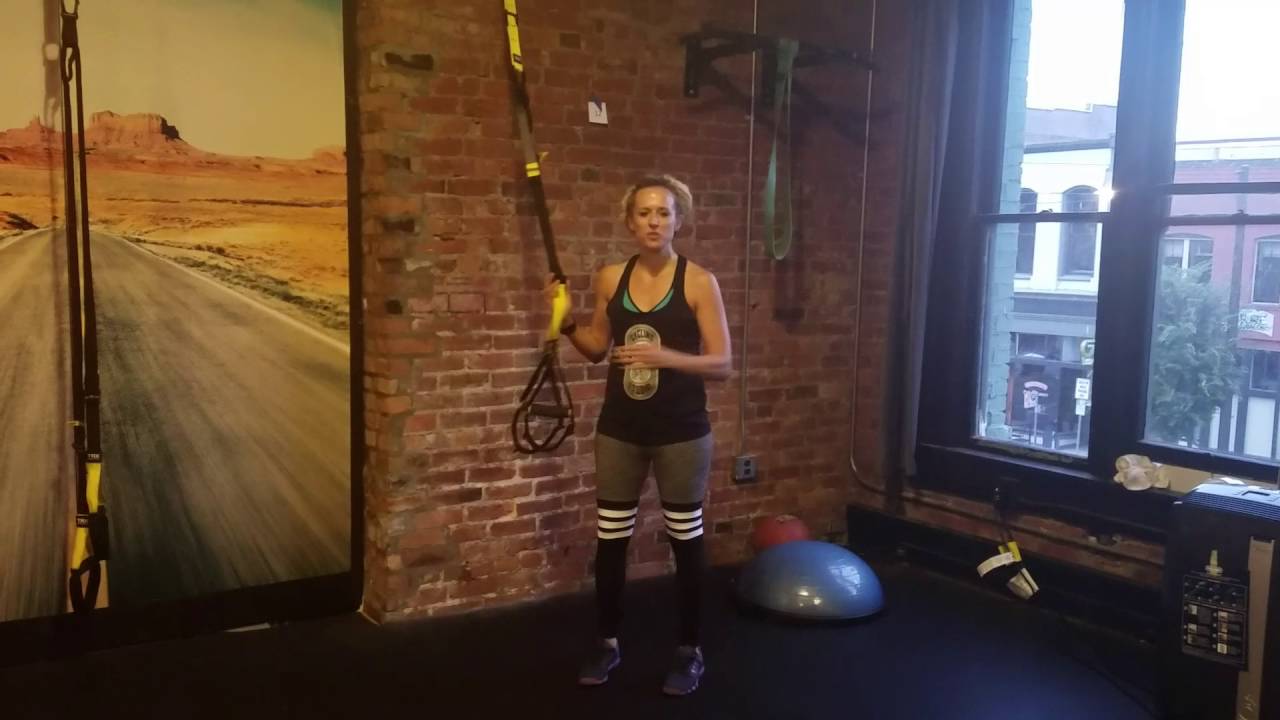 TRX Move of the Week: Bicep Curl W Fly combo