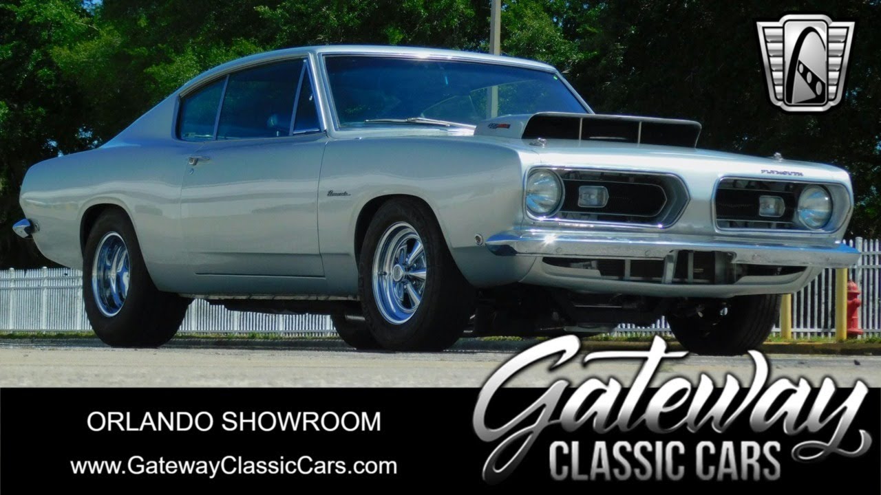1968 Plymouth Barracuda For Sale Gateway Classic Cars of Orlando Stock#2605