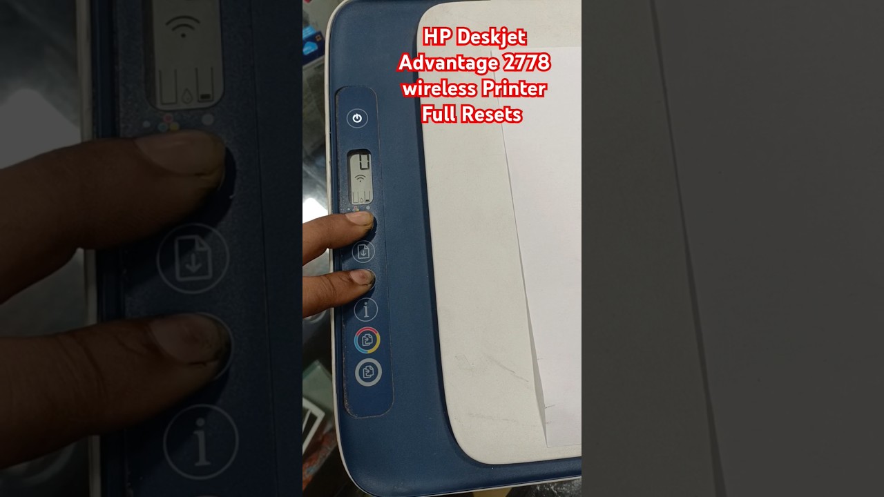 HP Deskjet 2700e, 2752e, 2710e Printer: How to Reset & Restore#hp #repair