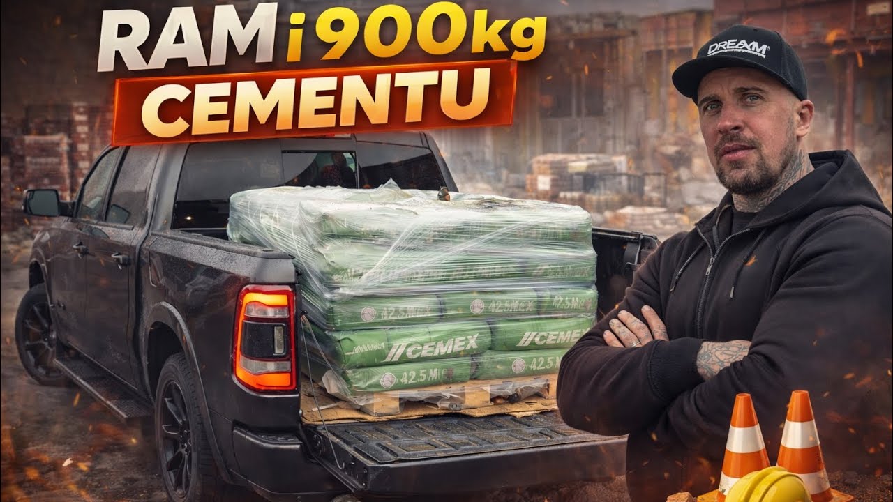 Dodge RAM 1500 v8 | 900kg CEMENTU | BAULAND | Pierwszy kontakt z autem #dodge #dodgeram #v8 #pickup 