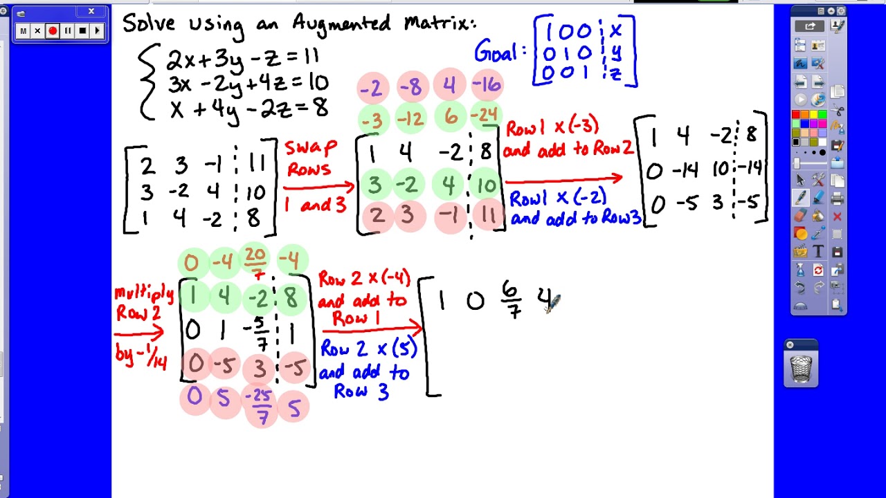 Augmented Matrices 3x3