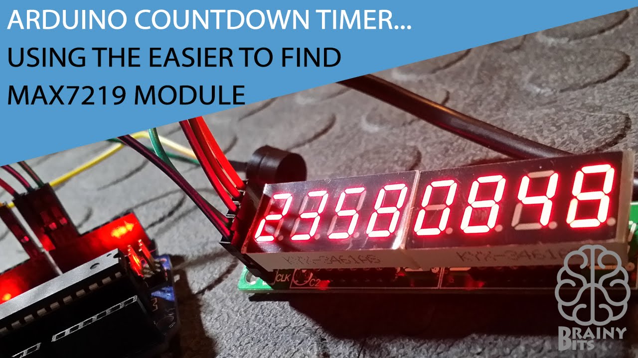 Таймер обратного отсчета Arduino с использованием легкодоступного модуля MAX7219!