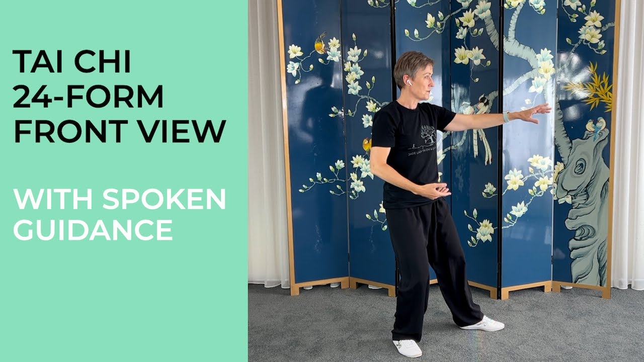 Tai Chi 24 Form Front View with Spoken Guidance