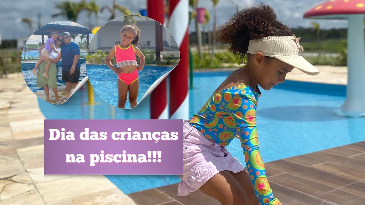 Dia das crianças na piscina 