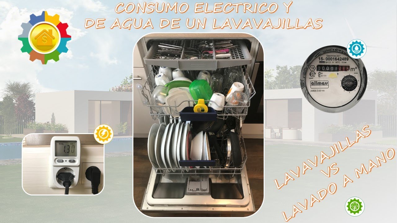Consumo electrico y de agua de una lavavajillas | Lavavajillas Vs lavado a mano