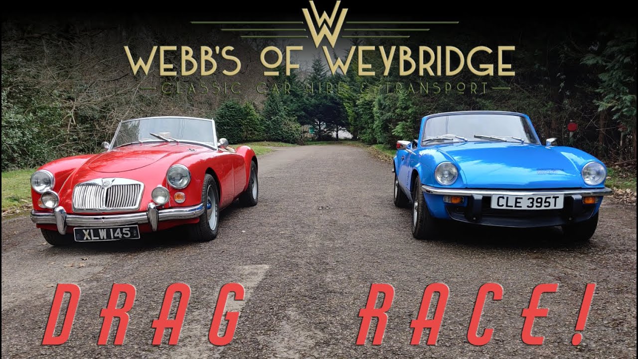 Classic Car Drag Race 5 - MG A vs Triumph Spitfire 1500