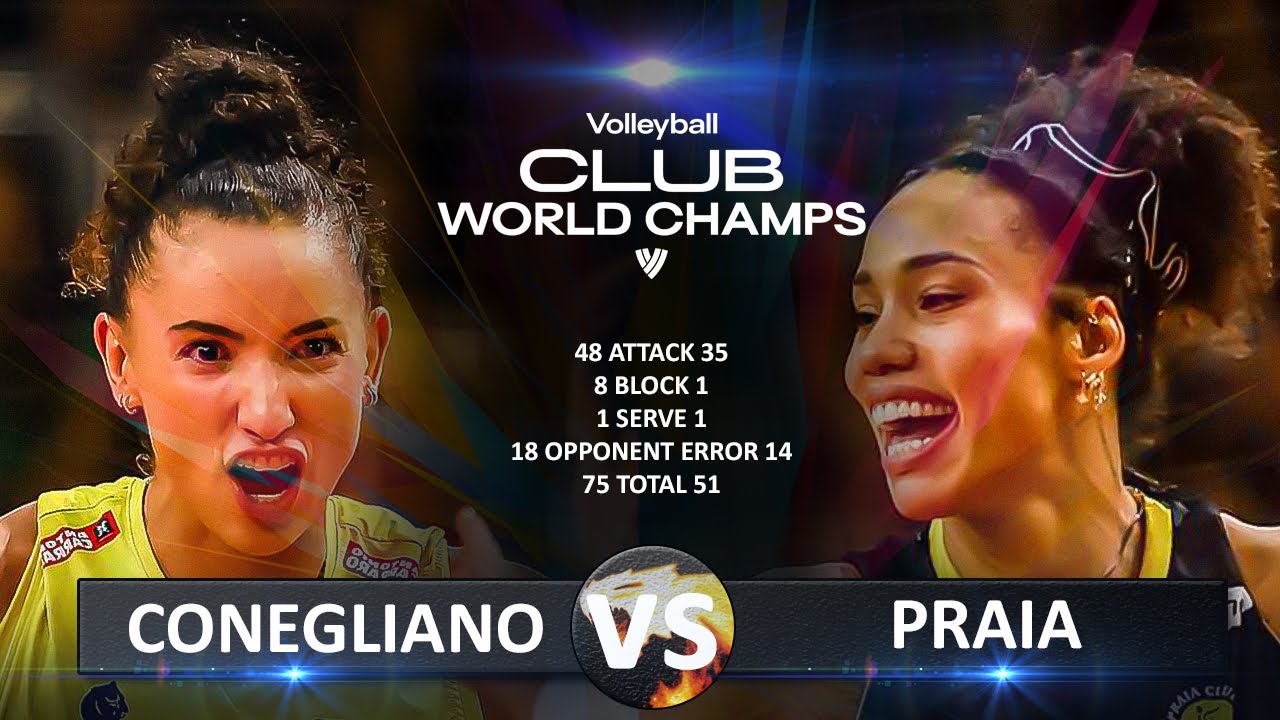 Conegliano (Italy) vs Praia (Brazil) | Volleyball Club World Championship 2025