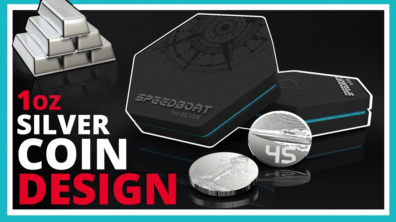 Real 1oz Silver Coin Design from SCRATCH - SPEEDBOAT