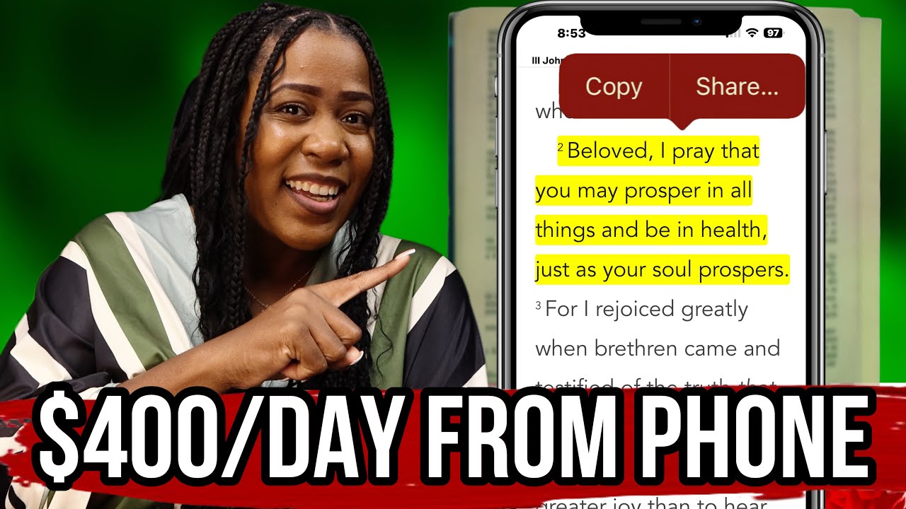 Make $400 A Day Just Copying Bible Verses on Your Phone
