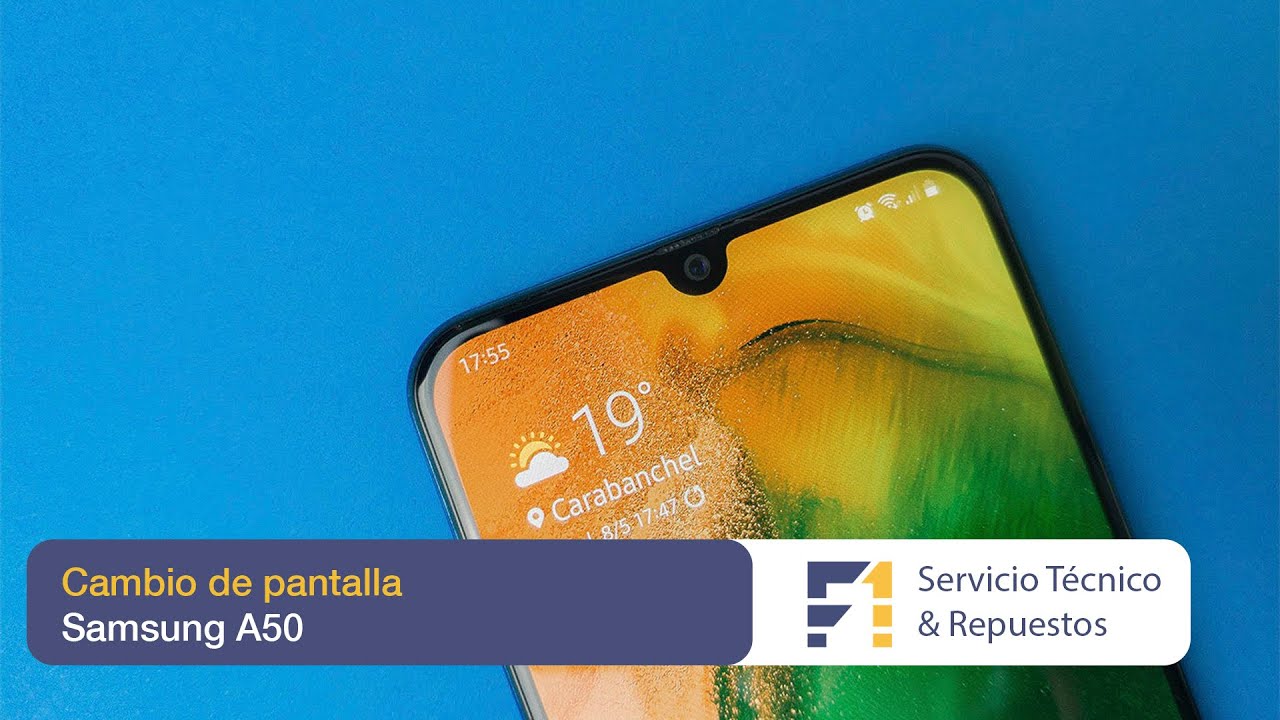 Reparación de Samsung A50. Cambio de pantalla de Samsung A50. F1 Servicio Técnico Talca.