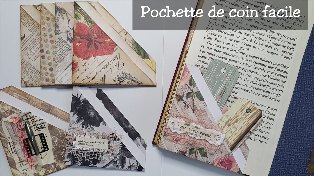 Idée pour ton Junk journal (49) Pochette de coin facile