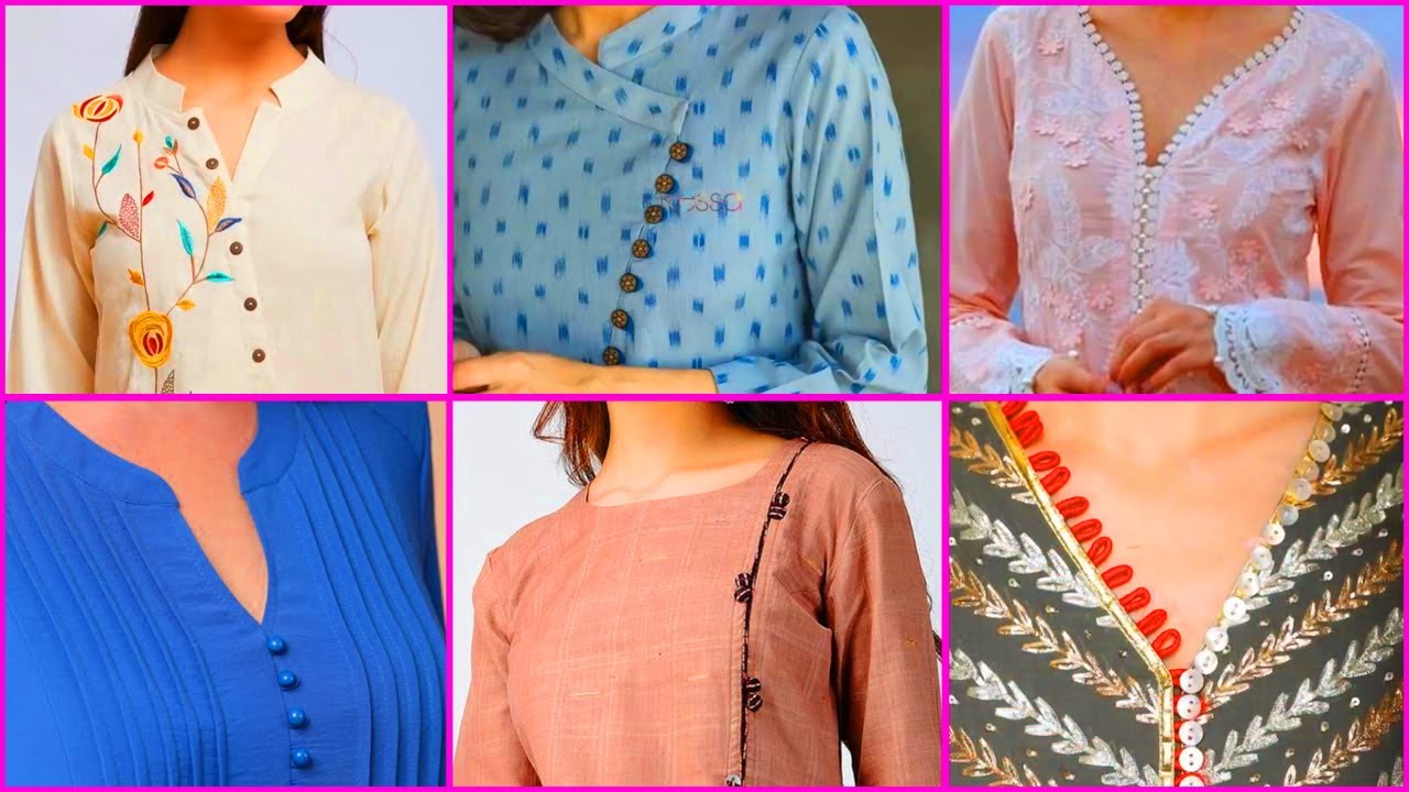 Latest Creative Neckline Designs For Kurti 2020 | Stylish neckline design