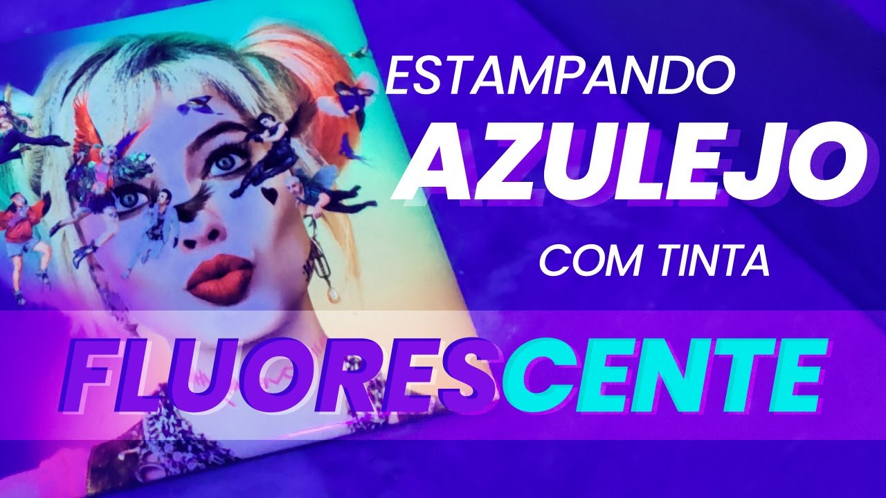 ESTAMPANDO AZULEJOS COM TINTA SUBLIMÁTICA FLUORESCENTE – SUBLIMAÇÃO