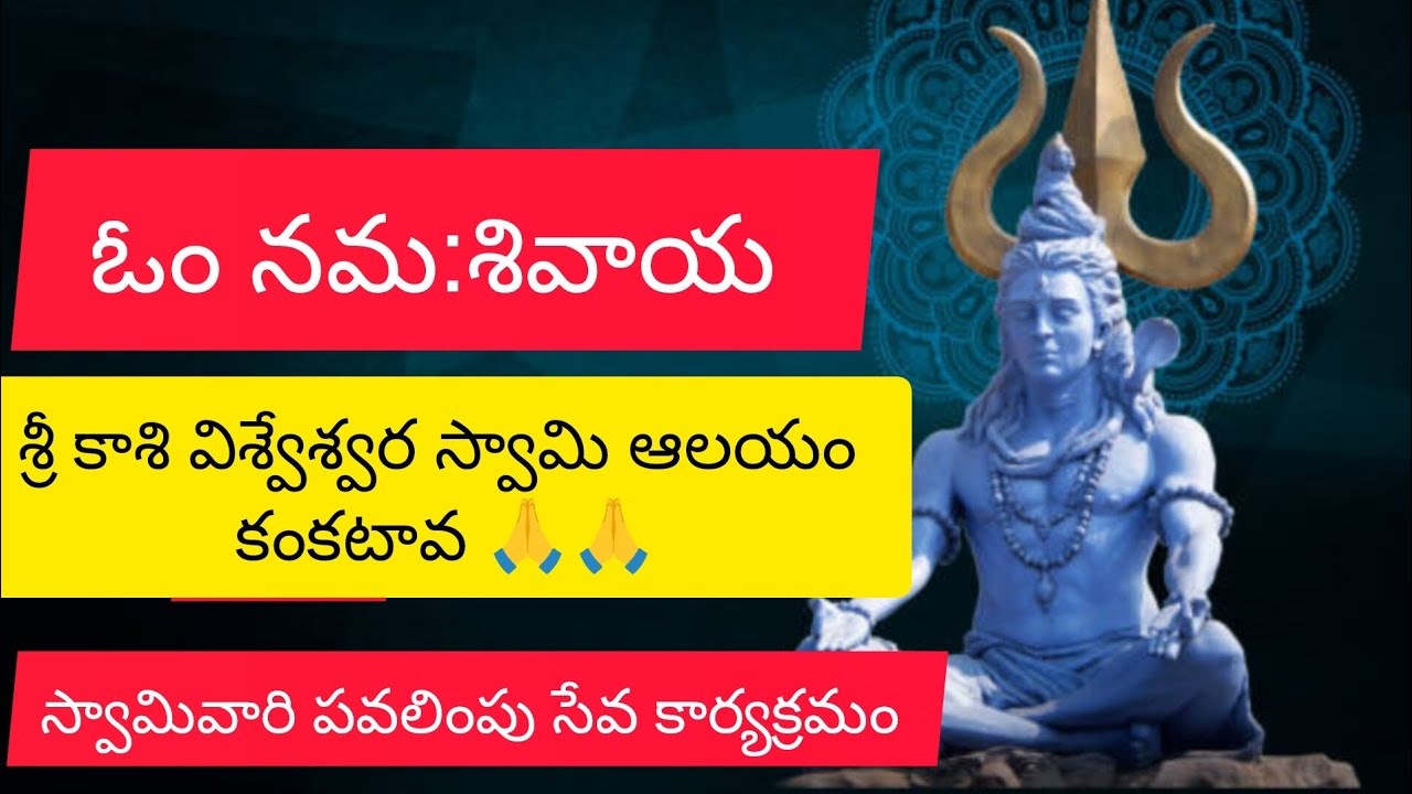 శ్రీ కాశీ విశ్వేశ్వర స్వామి వారి పవలింపు సేవా కార్యక్రమం 🙏🙏🙏కంకటావ. ఓం నమశివాయ 