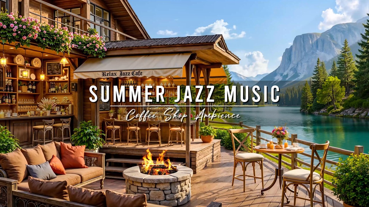 Jazz Relaxing Music ~ Summer Porch Ambience 🌞 Smooth Jazz Instrumental Music for Studying, Working
